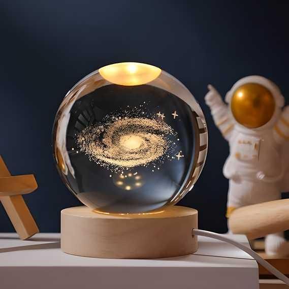 Magical 3D Crystal Moon Lamp | Aesthetic Night Light