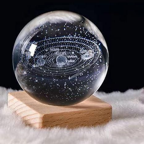 Magical 3D Crystal Moon Lamp | Aesthetic Night Light