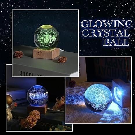 Magical 3D Crystal Moon Lamp | Aesthetic Night Light